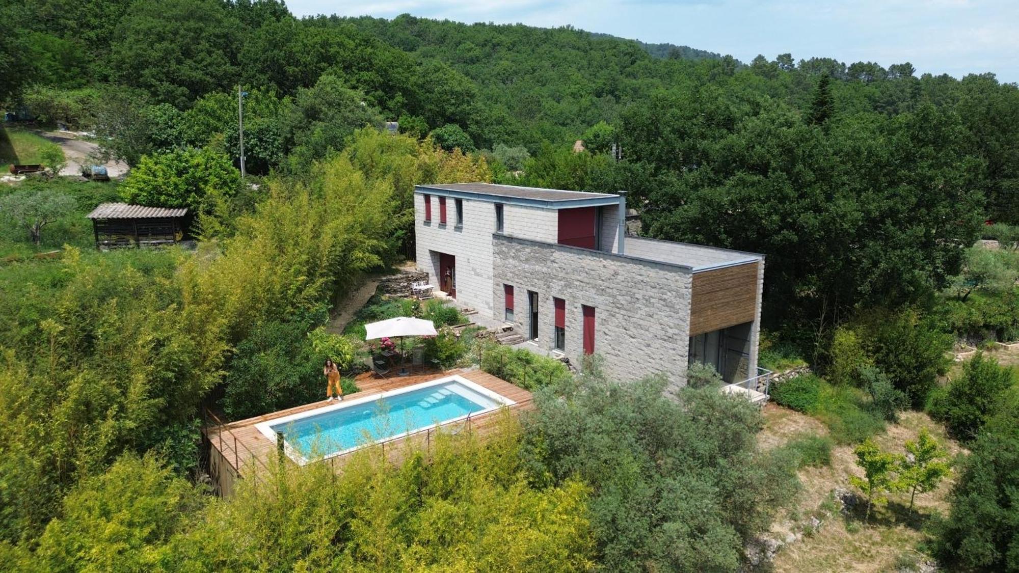 La Maison Des Chataigniers Meyrannes Buitenkant foto